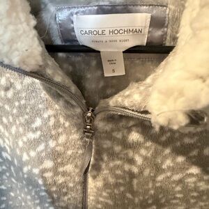 Midnight by Carole Hochman Gray Women's zip up robe